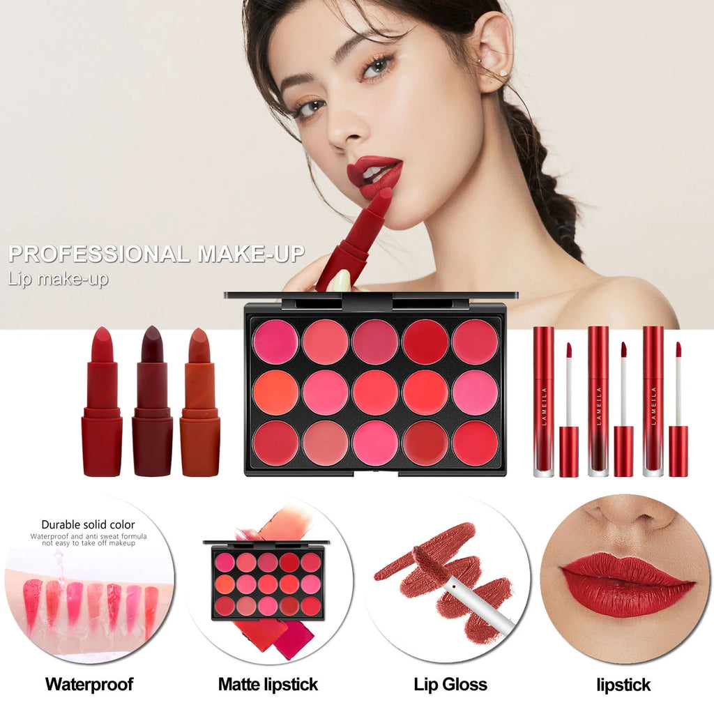 All in One Makeup Kit,Makeup Kit for Women Full Kit,Multipurpose Women'S Makeup Sets,Beginners and Professionals Alike,Easy to Carry