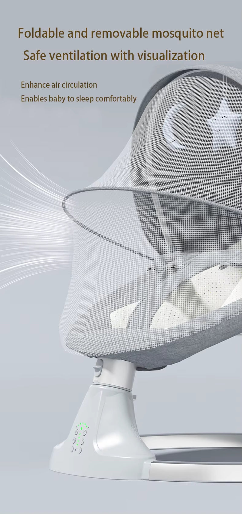 Baby Bed Baby Cradles Infant Crib Baby Seats Baby Swing Electric Baby Bed Baby Accessories Baby Swing Electric Electric Baby Rocking Chair Moises for Babies Cribs Baby Swing Electric Portable Crib Multifunctional Baby Crib