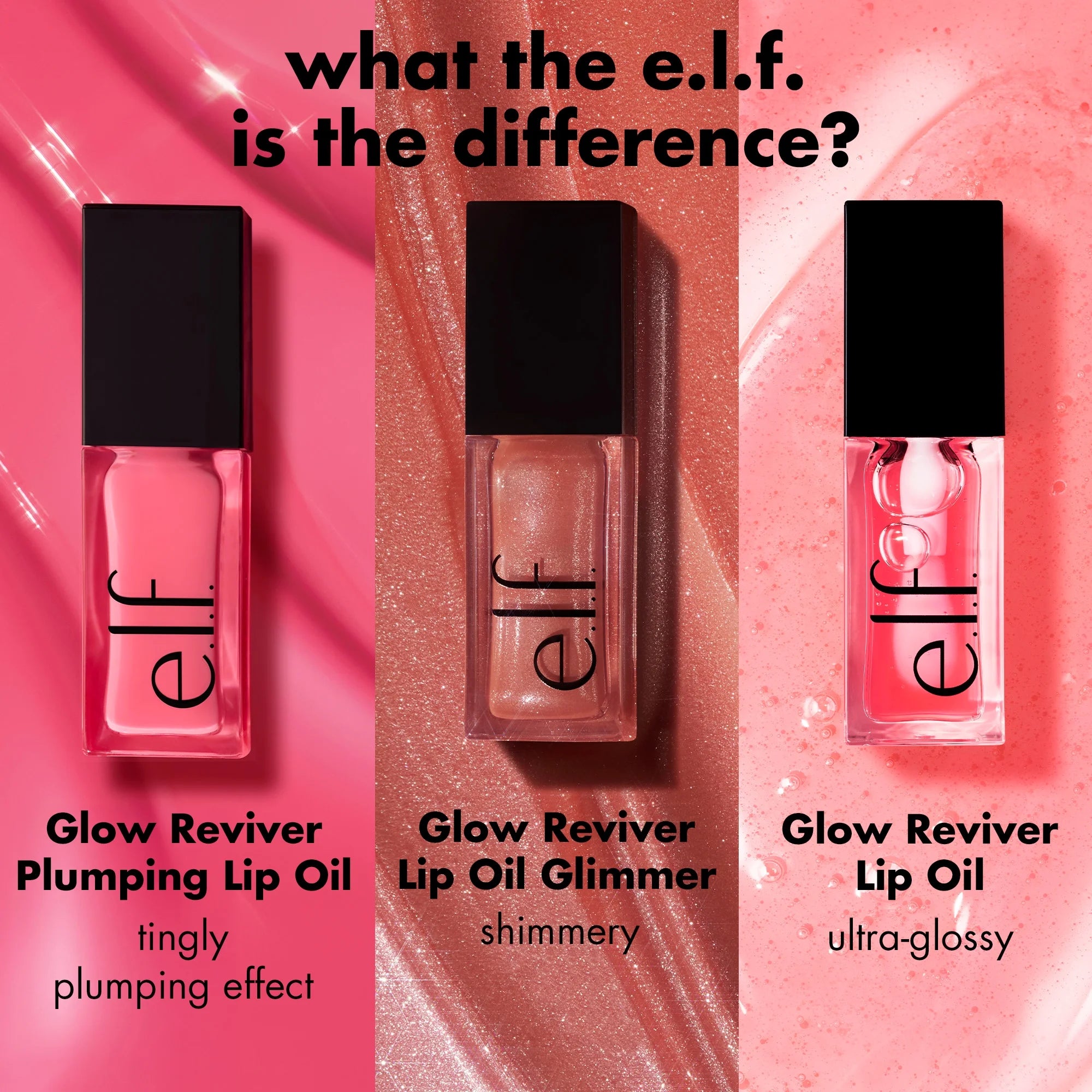 E.L.F. Glow Reviver Lip Plumping Oil Major Mauve, 0.25 Fl Oz