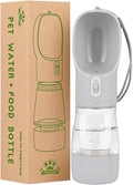 Dog Water Bottles for Walking, Travel Pet Water Bottle with Pouch for Dogs, Portable Dog Water Bottles Dispenser for Hiking Outdoor Activities (Grey)