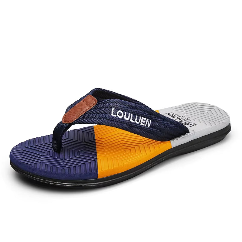 Fashion Men Light Flip Flops Slides Summer Anti-Skid Man Slippers Outdoor Beach Male Sandals Household Slides for Men