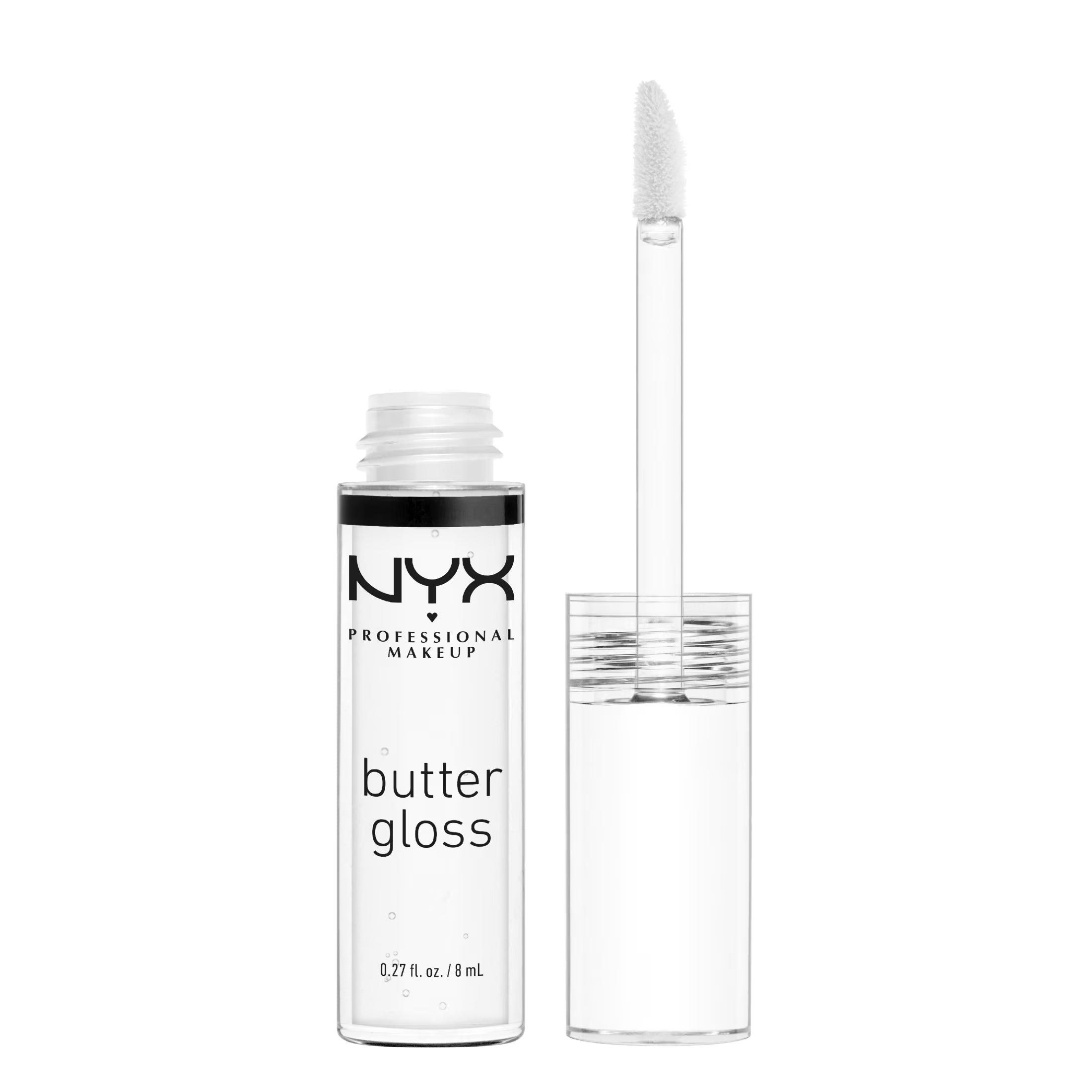 Butter Gloss, Non-Sticky Lip Glosses, Sugar Glass (Clear), 0.27 Oz