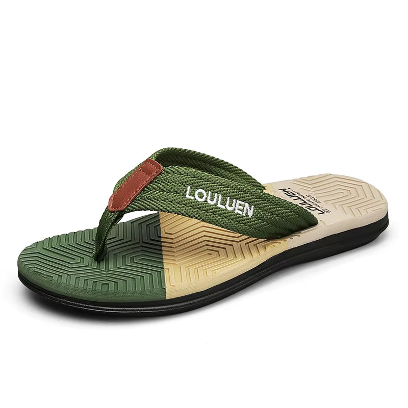 Fashion Men Light Flip Flops Slides Summer Anti-Skid Man Slippers Outdoor Beach Male Sandals Household Slides for Men