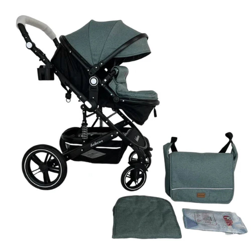 3 in 1 Baby Stroller with Baby Bag
