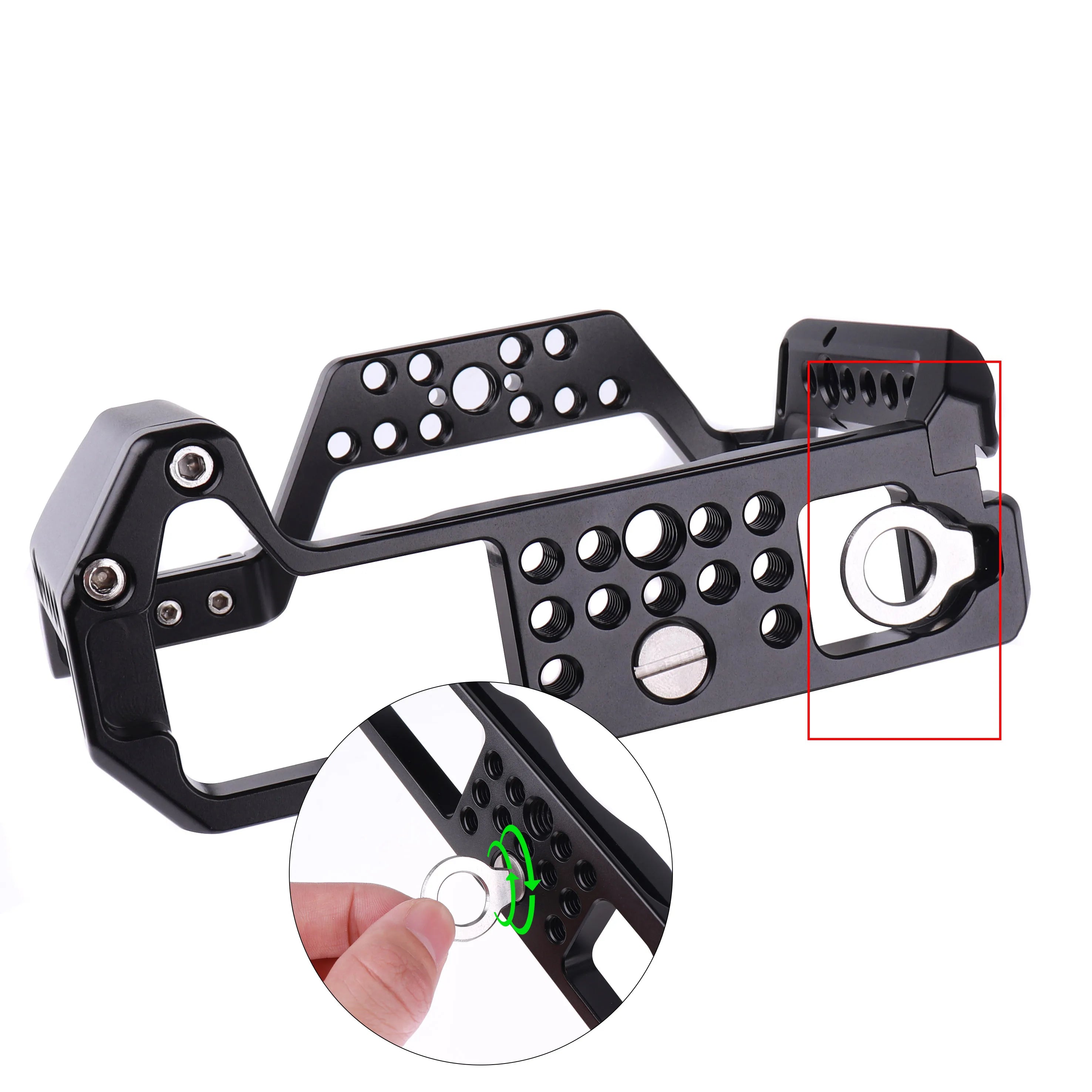 Camera Cage Aluminum DSLR Camera Cage Kit Support for Fuji XT4 Camera Cage Photography Camera Cage Camera Accessories