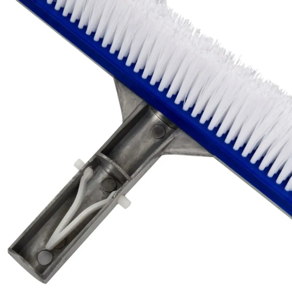18 Inch Pool Cleaning Brush Aluminum Handle Stainless Steel Brush Swimming Pool Brush Glue Floor Brush Plastic Brush