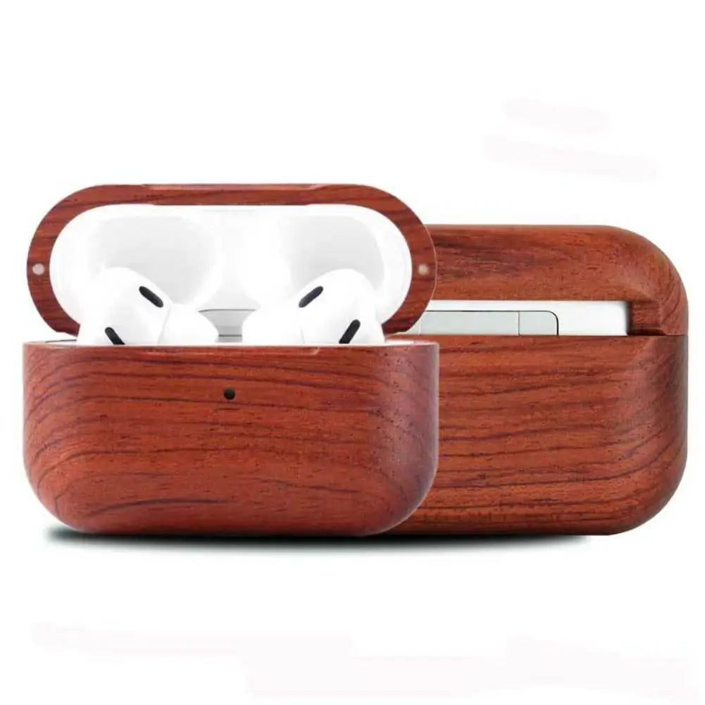 Luxury High-end Solid Wood Earphone Case For Airpods Pro 3 Cover For Airpods Pro 3 Full Protection Hard Box With Short Strap