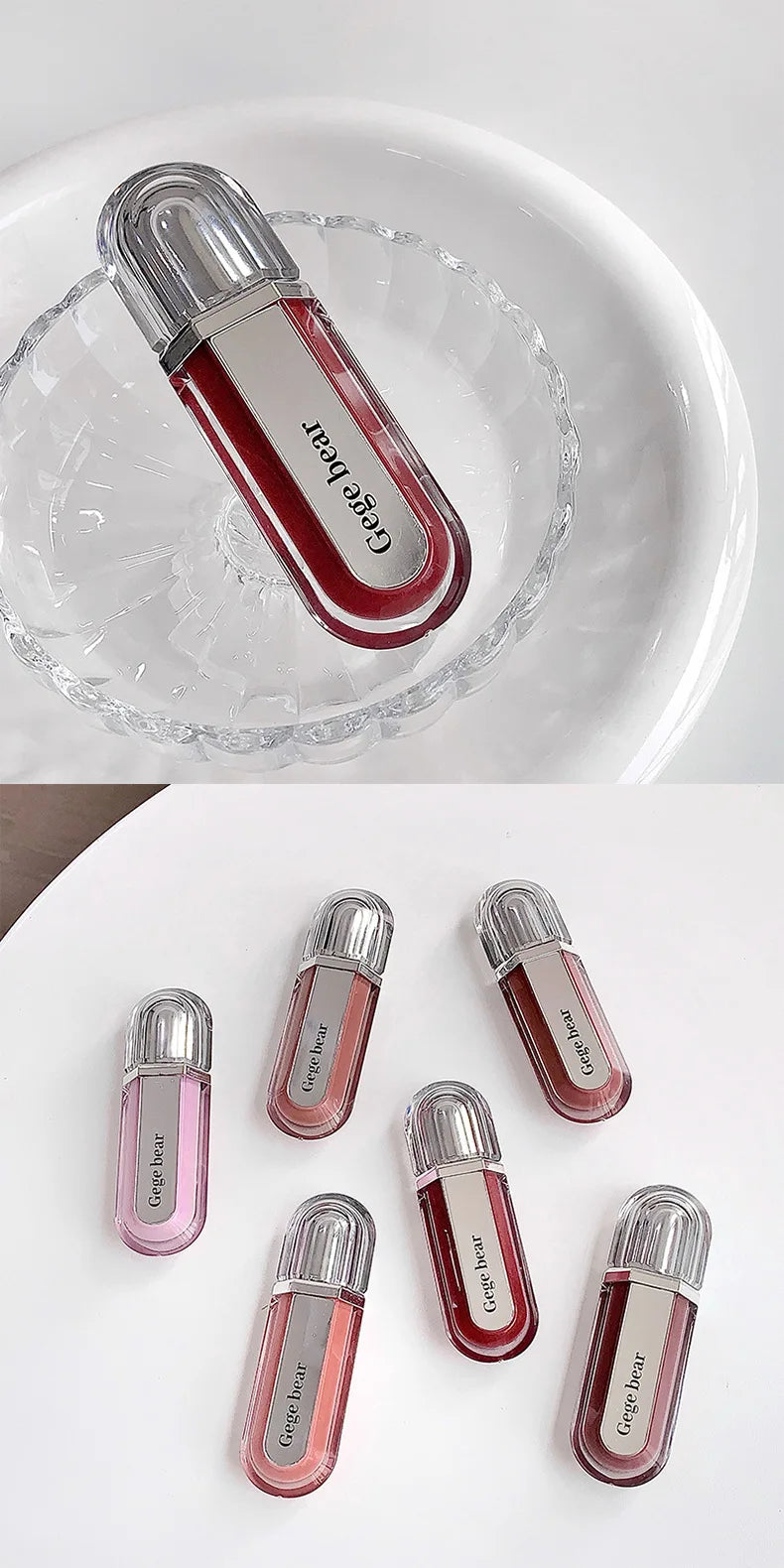 Hydrating Lip Gloss, Water Shine Moisturizing Formula, Glassy Lips Finish, Smooth Non Sticky Feel, Clear Gloss for Daily Makeup