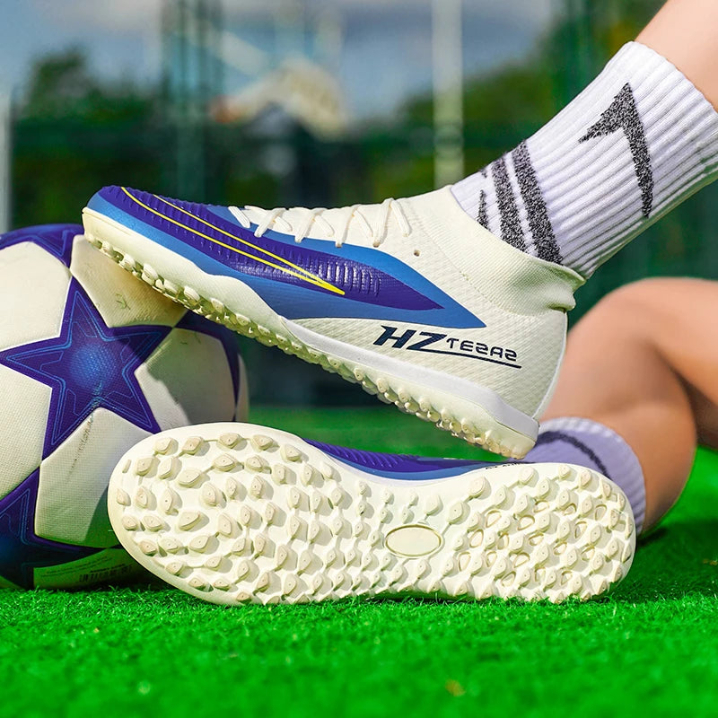 Soccer Cleats for Mens Womens Indoor Turf Soccer Shoes Youth TF Training Football Boots Unisex