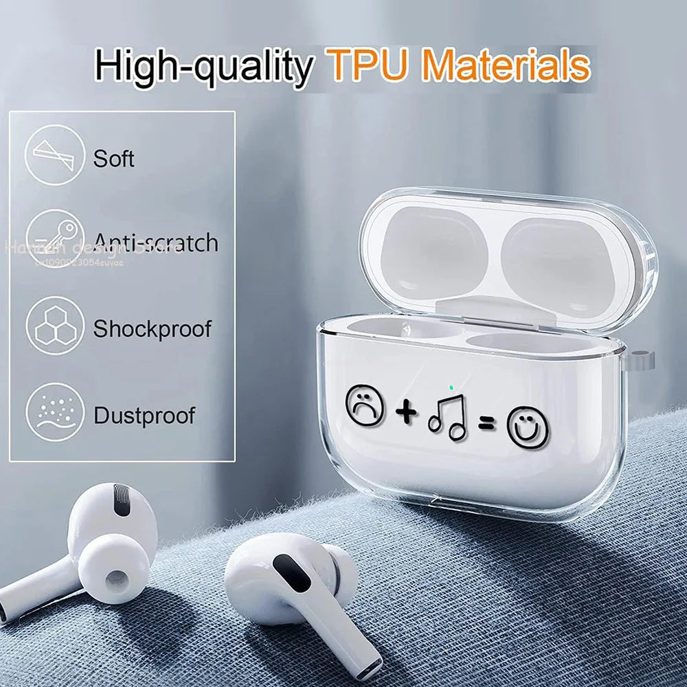 Music Player Protective Case for Wireless Headset for Airpods 1/2 Case Airpods3 Airpods Pro Generation Tpu Case Gift