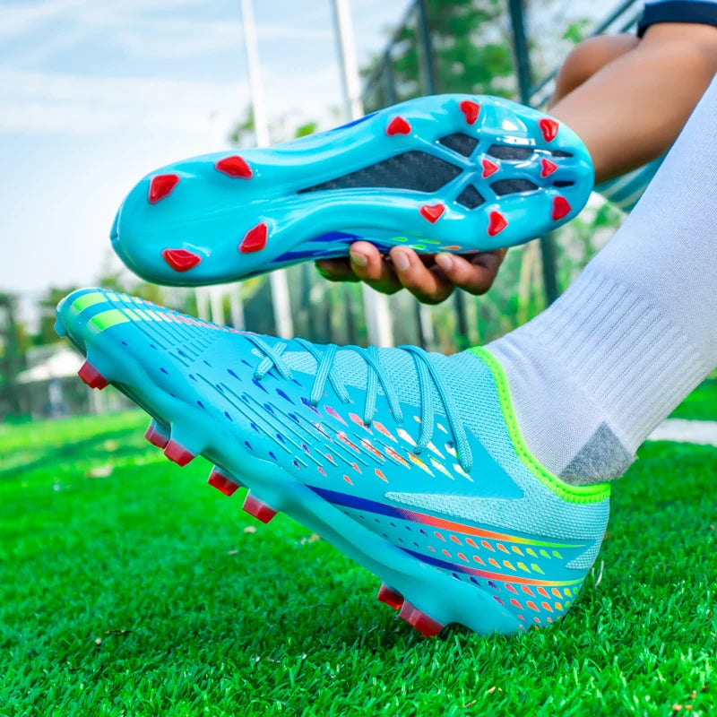 Soccer Shoes Men's Women TF/FG Football Boots Non-Slip Cleats Traning Grass Sneakers Teenagers Outdoor Breathable Sport Footwear