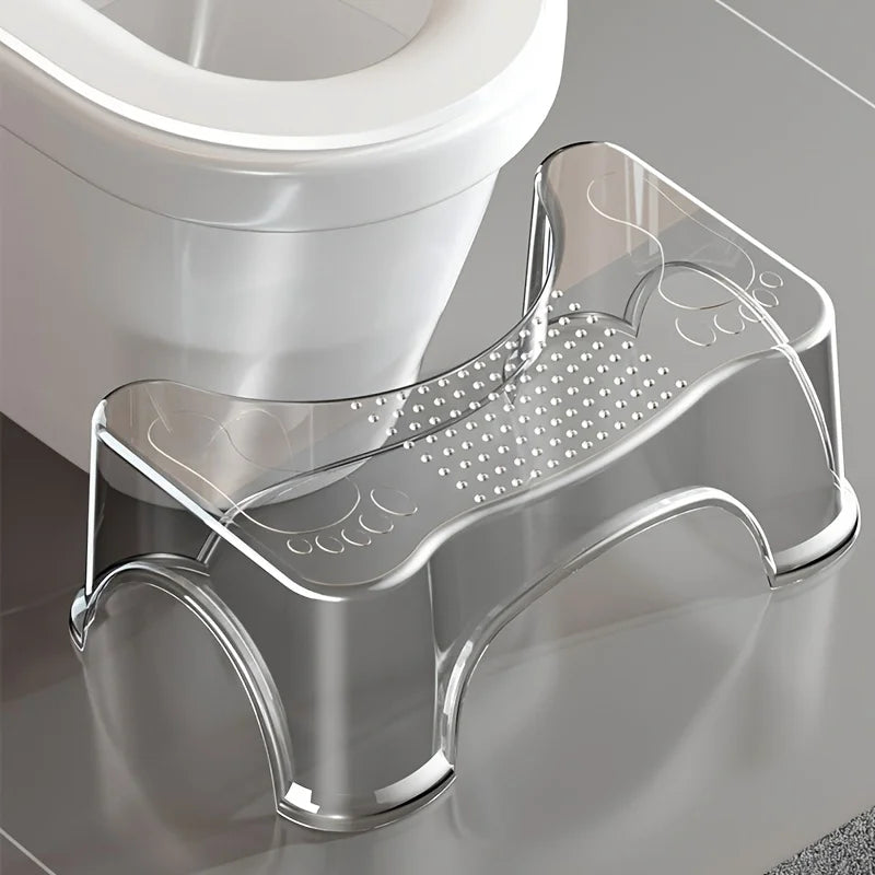 Modern Toilet Stool - Waterproof, Non-Slip Footrest for Adults & Elderly. Easy-Clean, No Electricity.