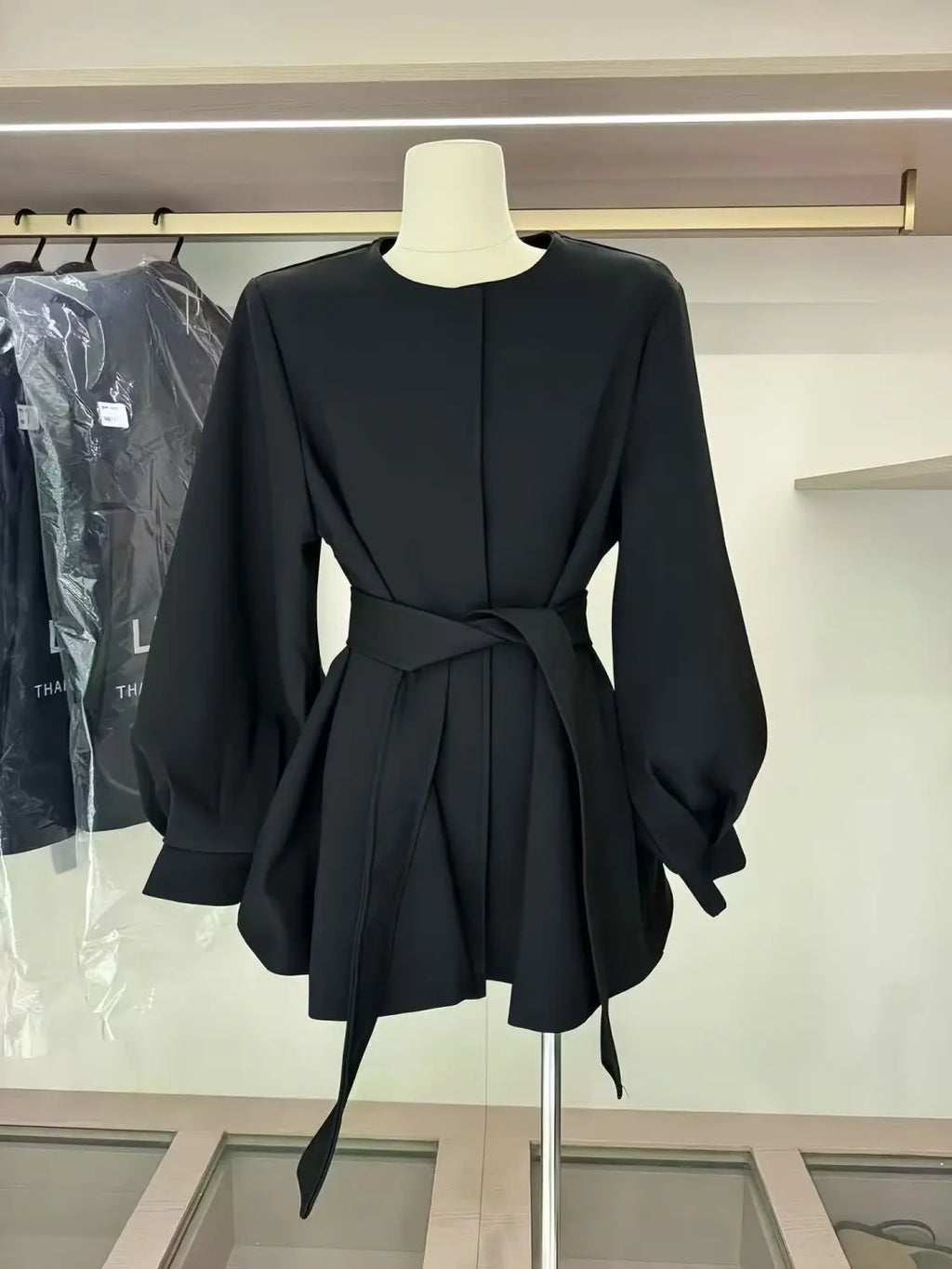 Suit Skirt 2025 Autumn New Style Design Lantern Sleeve Small Suit Jacket for Women