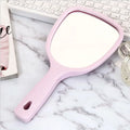 Dormitory Small Makeup Mirror Mini Portable Portable Mirror Small Handheld Handle Mirror Beauty Salon Makeup Mirror