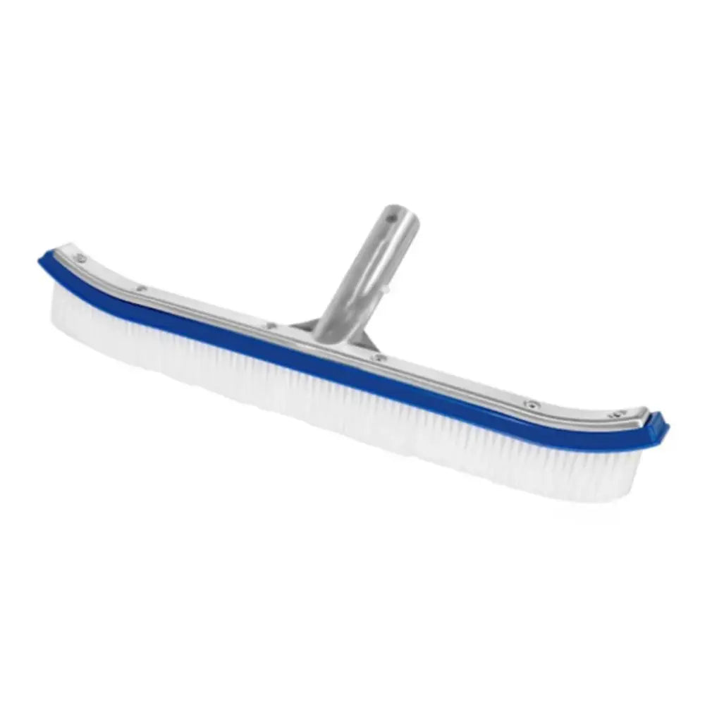 18 Inch Pool Cleaning Brush Aluminum Handle Stainless Steel Brush Swimming Pool Brush Glue Floor Brush Plastic Brush