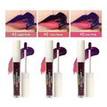 1/3 pcs peel off lip gloss, blue-purple, matte, long-lasting, waterproof, moisturizing - the Perfect gift，Halloween stage makeup