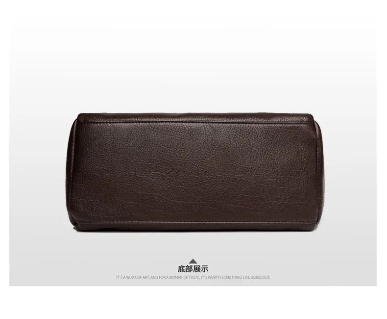 Boston Women's Bag 2025 New Fashionable and Versatile Handheld Soft Leather Casual Large Capacity Bag