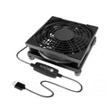 CX FUTRUE The 5V USB-powered fan supports three-speed adjustment and is suitable for cooling electronic devices such as routers.