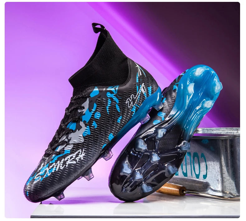 FG Studs Double Star Soccer Cleats with Anti Slip Grip for Superior Traction and Stability on Field
