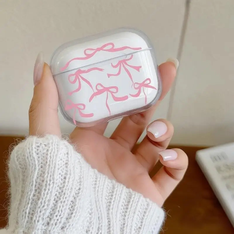 Cute Colorful Bow Earphone Case for Airpods 4th 3rd 2 Pro 3 Shockproof Cover for Airpod 2 3 1 Protective Accessorie Shell Fundas