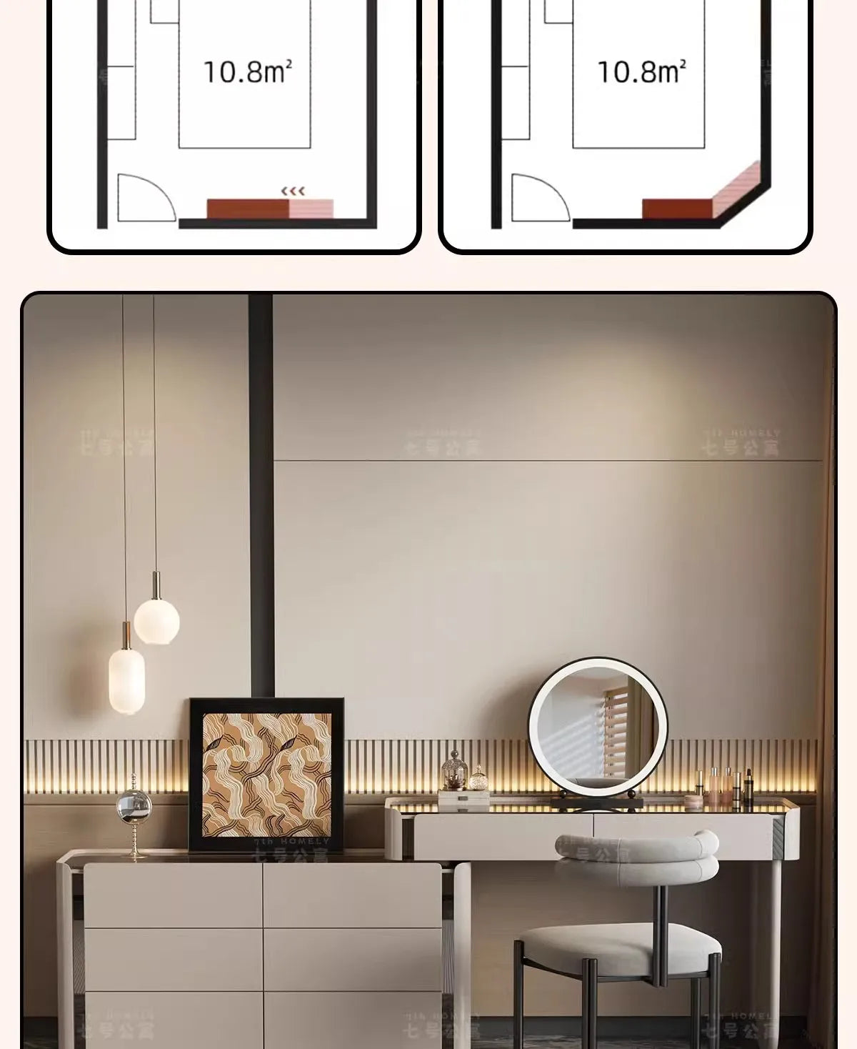 Dressing Table Chest of Drawers for Bedroom Sets Modern Vanity with Mirror Jewelry Cabinet Stool Makeup Console Chests Vanity