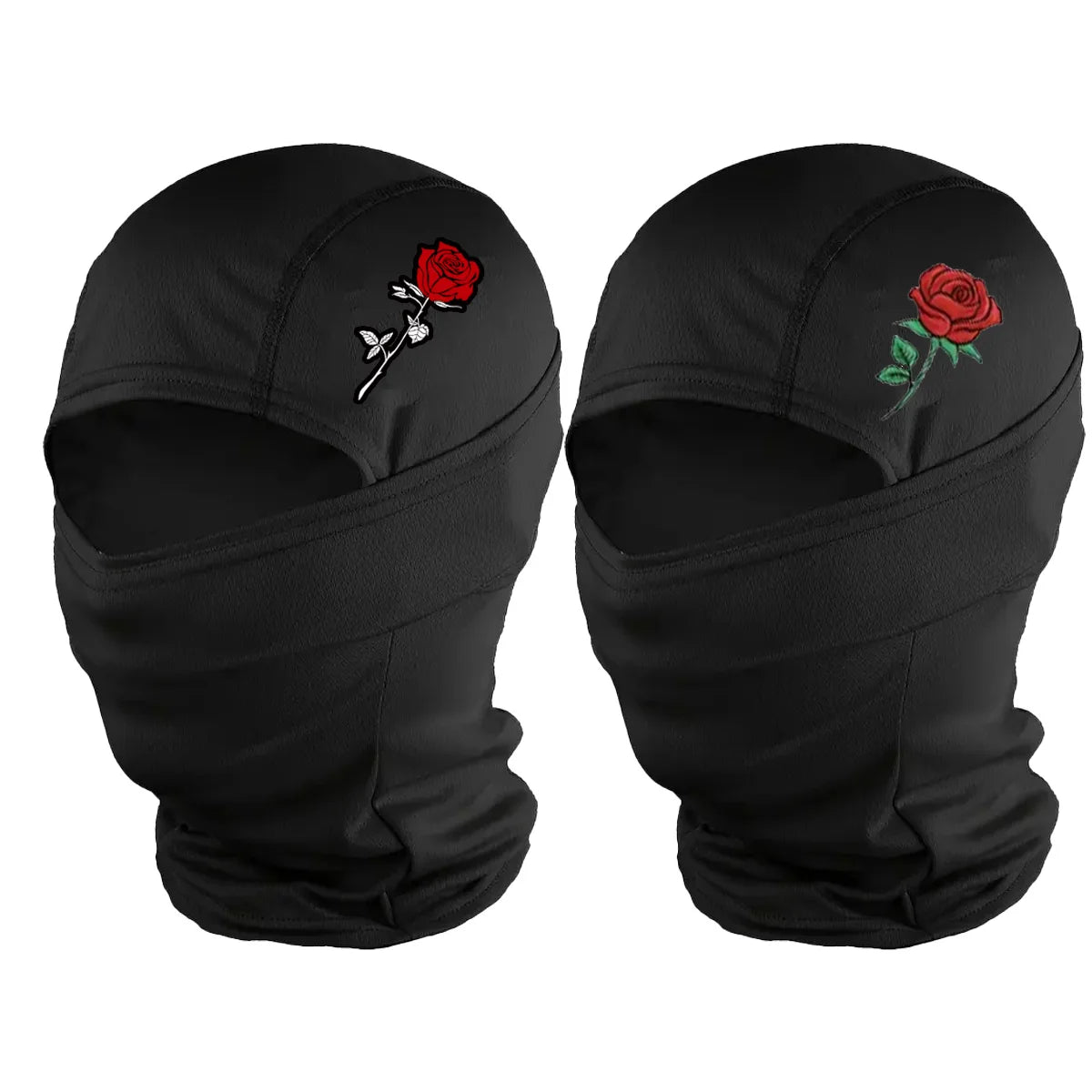 2 pieces of rose-patterned ski mask for men and women, Barakwa mask, outdoor sports mask