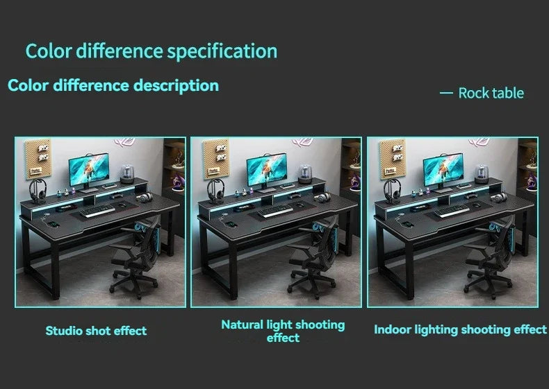 Computer desk, minimalist home gaming desk, small-sized carbon fiber patterned office desk, student study desk, bedroom desk