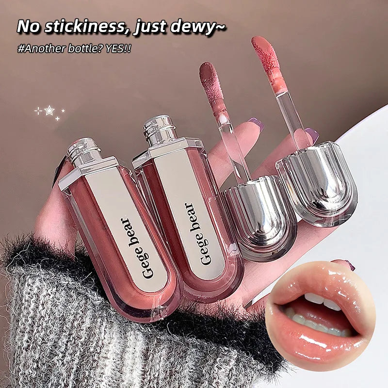 Hydrating Lip Gloss, Water Shine Moisturizing Formula, Glassy Lips Finish, Smooth Non Sticky Feel, Clear Gloss for Daily Makeup