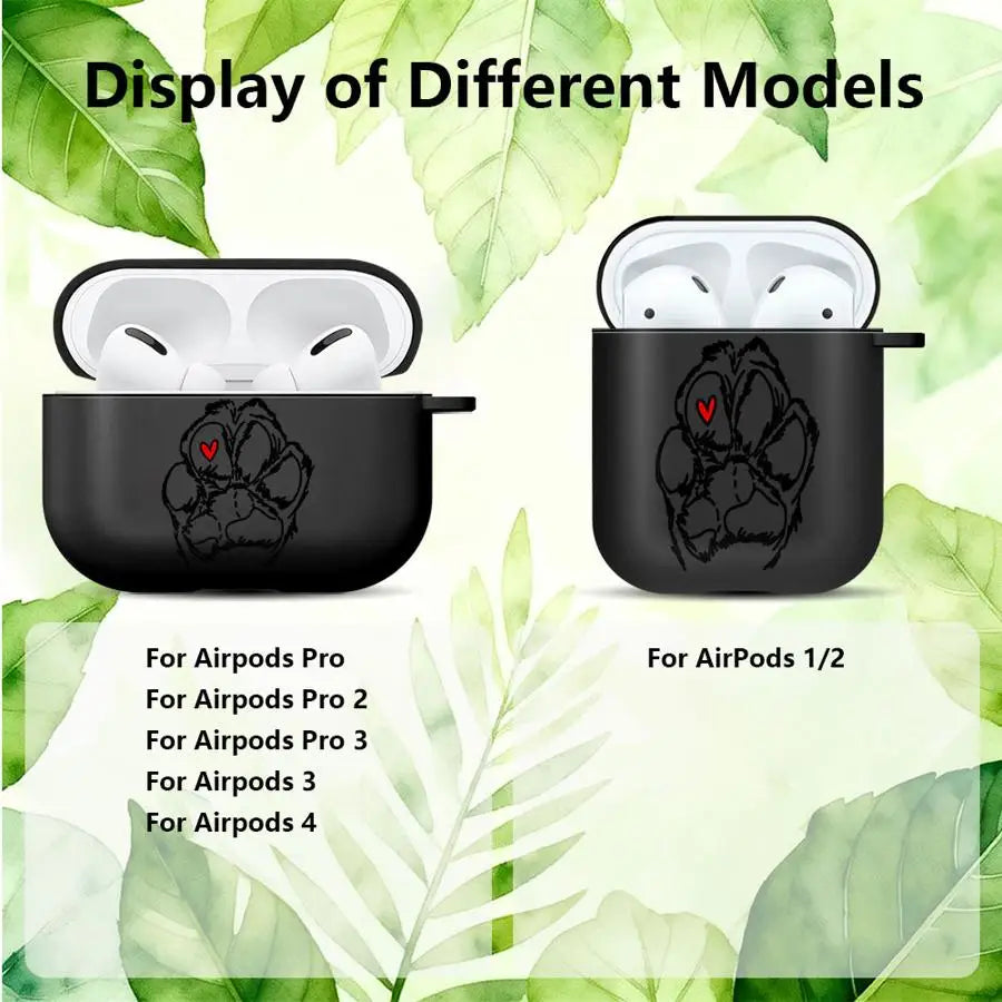 Earphone Cases Cover Case For Airpods 1 Pro3 Pro 2 3 Pro2 4 Pet Heart Paws