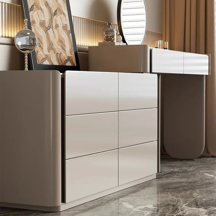 Dressing Table Chest of Drawers for Bedroom Sets Modern Vanity with Mirror Jewelry Cabinet Stool Makeup Console Chests Vanity