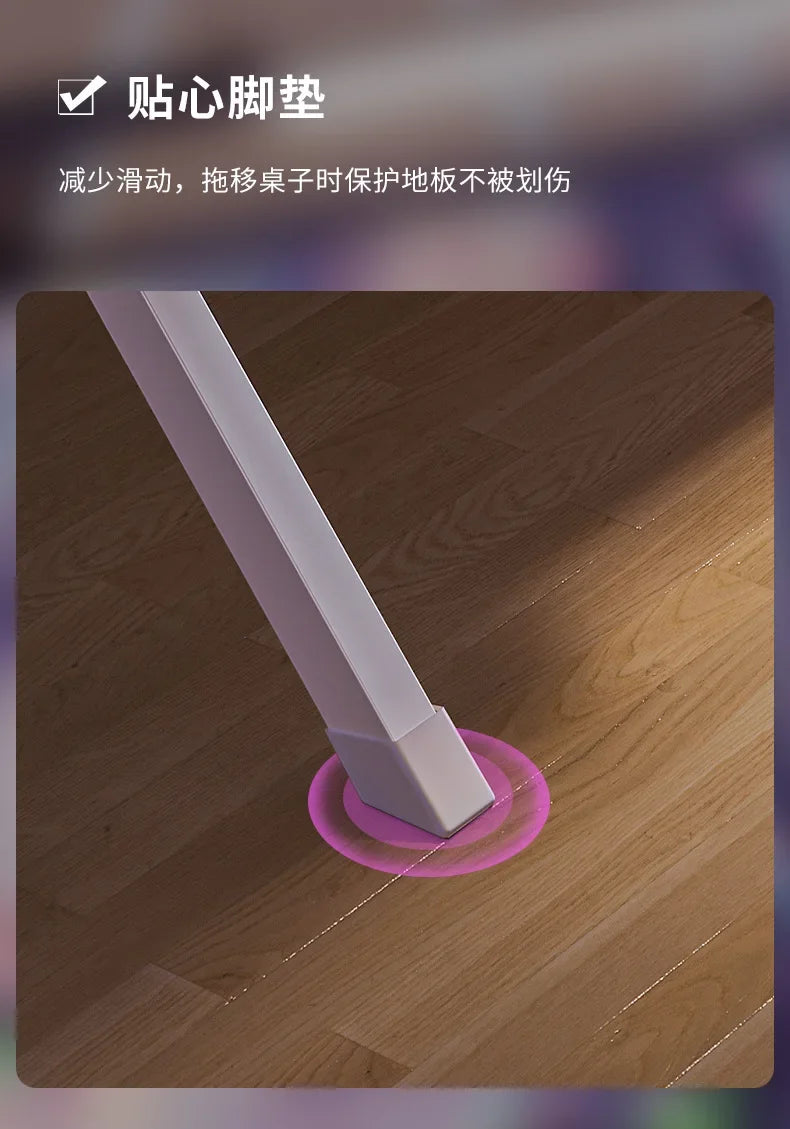 Ergonomic Large Gaming Desk, K-Shaped Gaming Table, PC Gaming Workstation Home Office Desks, Space-Saving, Easy to Assemble