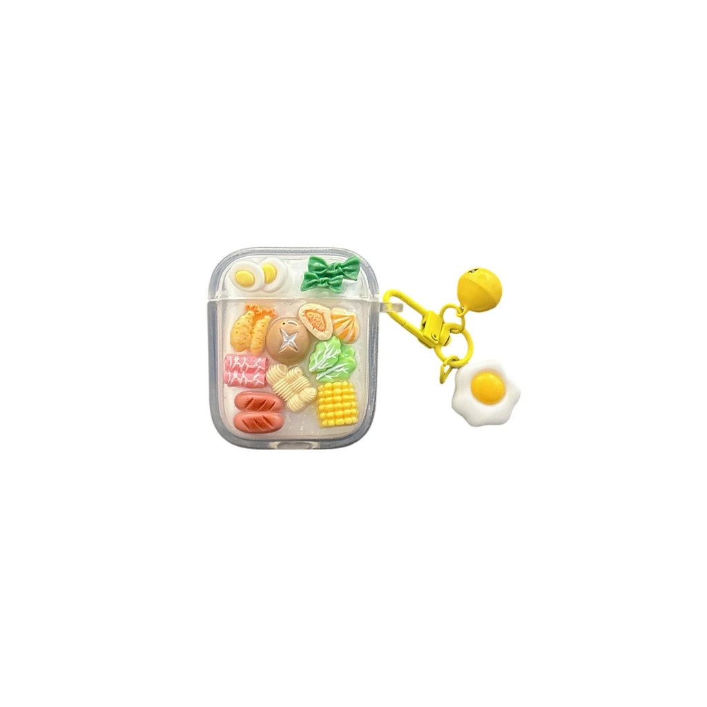 Earphone Case For Airpods Pro 2 3 1 4 Cover Ins Yellow Hot Pot Vegetables Protective Headphones Case For Airpods 4 Funda Cover