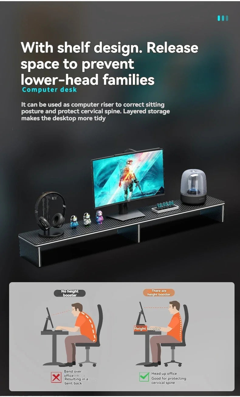 Computer desk, minimalist home gaming desk, small-sized carbon fiber patterned office desk, student study desk, bedroom desk