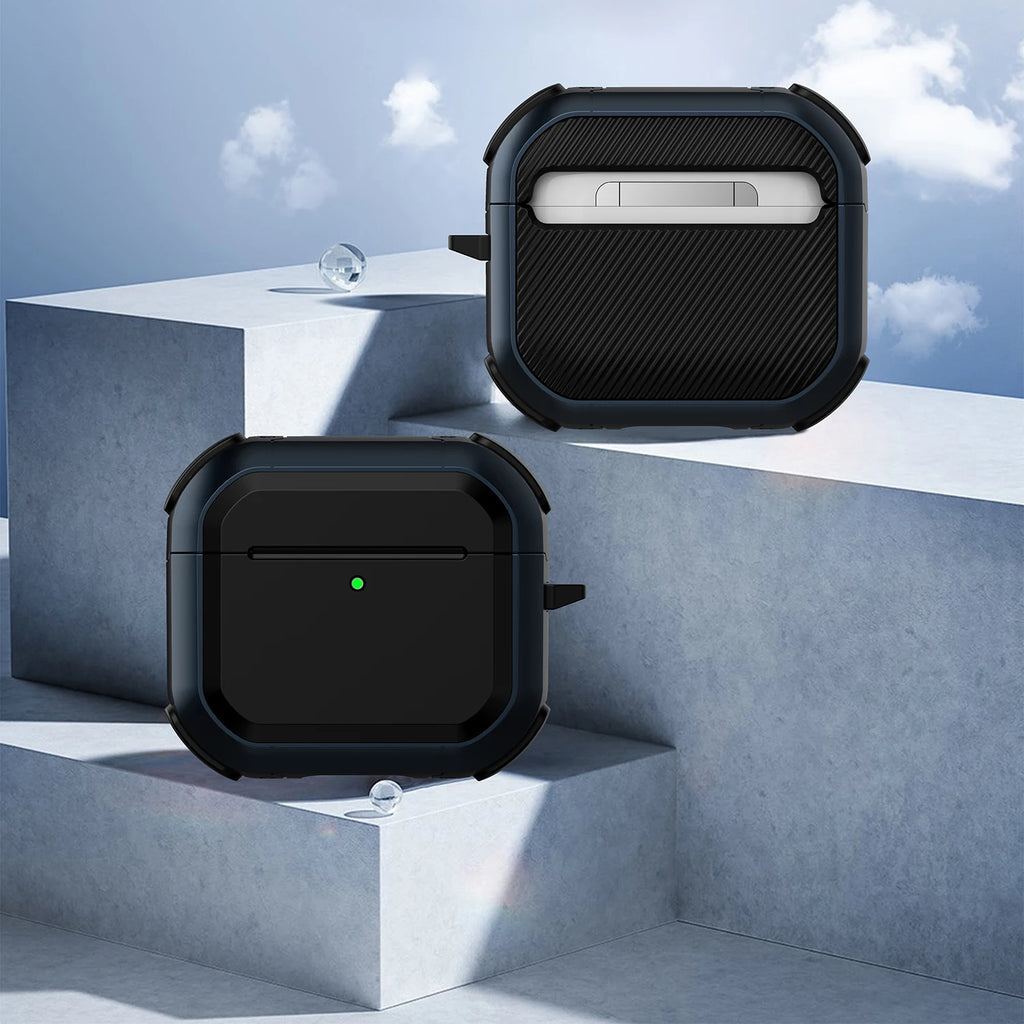 Armor protective case suitable for Airpods 4 3rd 2Pro 3 2/1 shockproof protective cover supporting wireless charging