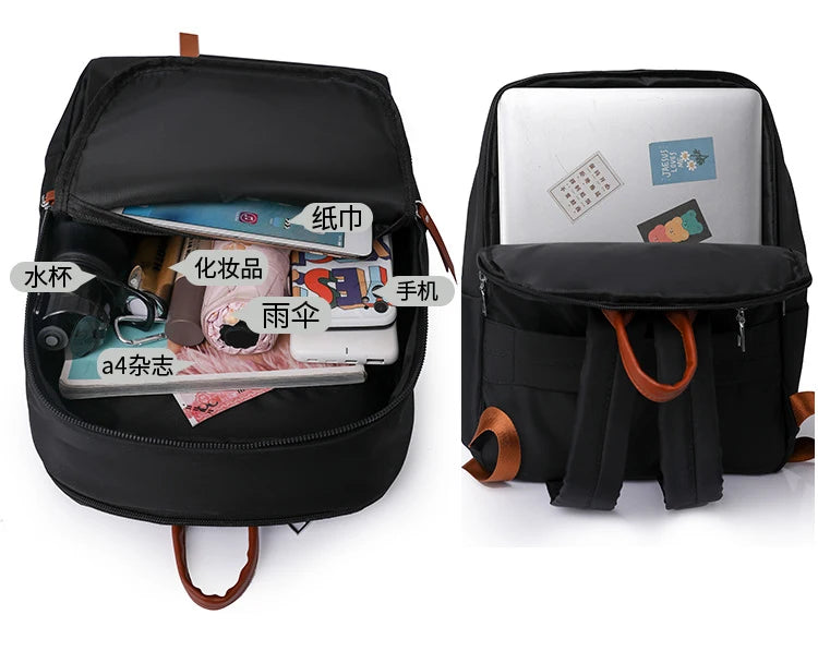 Men Backpacks Women Oxford Waterproof Rucksack Business Computer Bag Casual Travel Backpack Senior High School Student Schoolbag