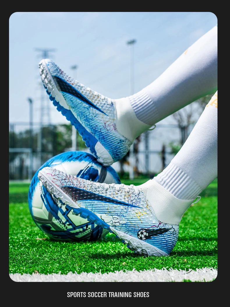 Men Soccer Shoes Kids Football Boots Women Professional Soccer Cleats Antiskid Chaussure TF/FG Outdoor Athletic Football Shoes