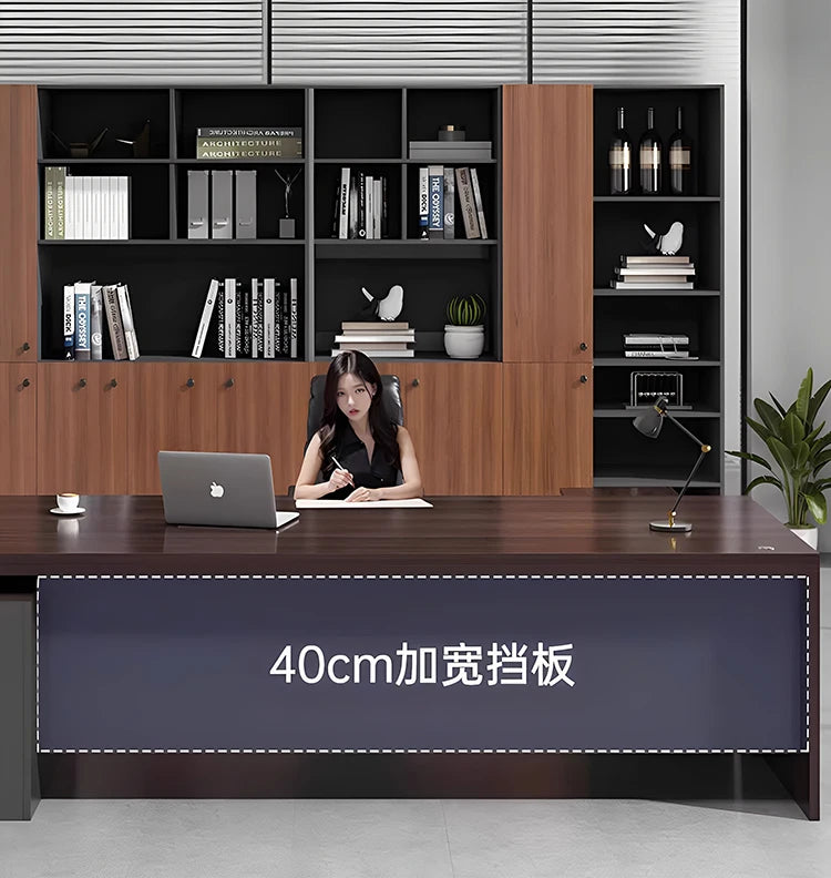 Cabinet Aesthetic Modern Desk Black Unique Gaming Computer Office Desk Design Writing Biurka Komputerowe Home Accessories