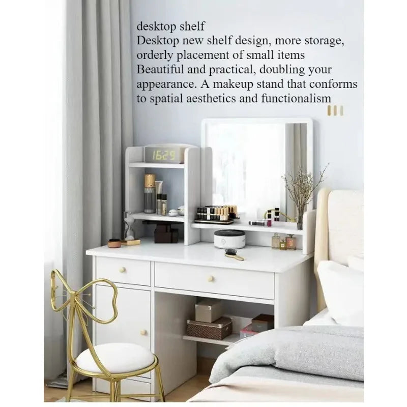 Makeup table bedroom with mirror storage integrated small apartment simple multi-functional e****mical Internet celebritydresser