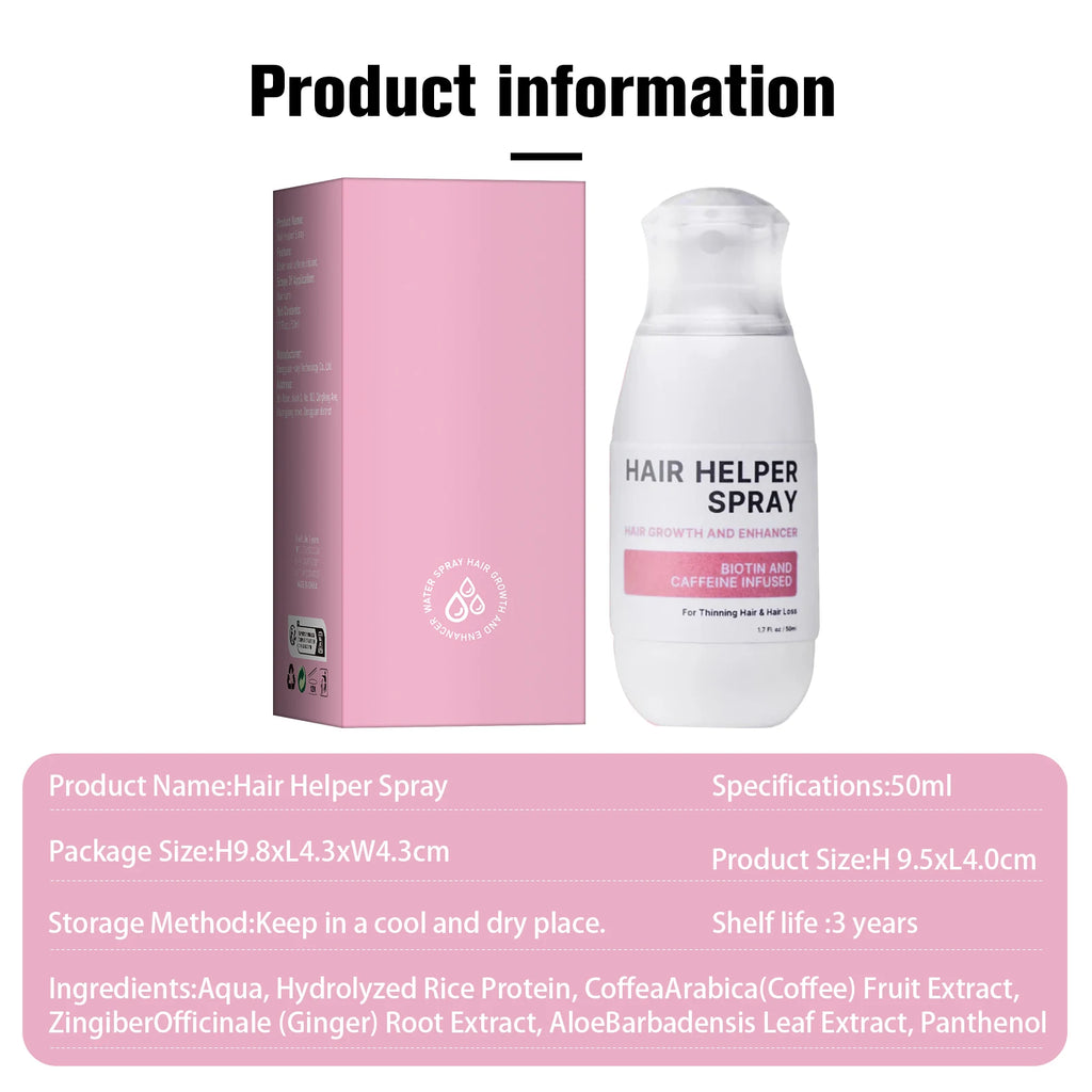 Hair Care Spray Nourishes Hair Scalp Moisturizes And Softens Hair, Repair Damage Strengthen Hair Follicles Reducing Hair Loss