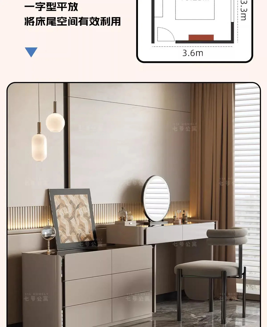 Dressing Table Chest of Drawers for Bedroom Sets Modern Vanity with Mirror Jewelry Cabinet Stool Makeup Console Chests Vanity