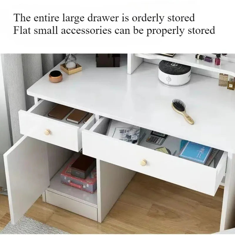 Makeup table bedroom with mirror storage integrated small apartment simple multi-functional e****mical Internet celebritydresser