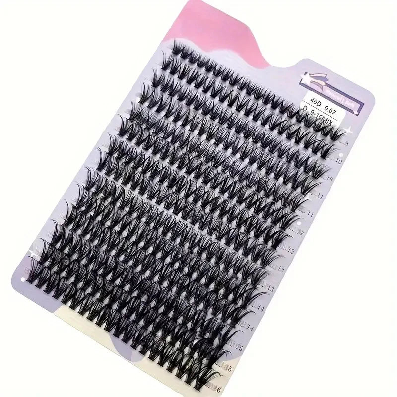 14 line mixed length, reusable DIY false eyelashes, suitable for beginners, with a natural to dramatic style