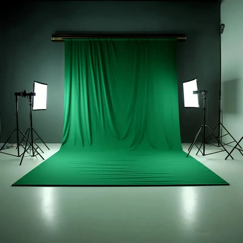 Photography Background Backdrop Cloth Smooth Green White Black Pure Cotton Chromakey Screen Photo Studio Live Streaming
