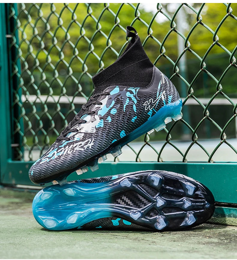 FG Studs Double Star Soccer Cleats with Anti Slip Grip for Superior Traction and Stability on Field