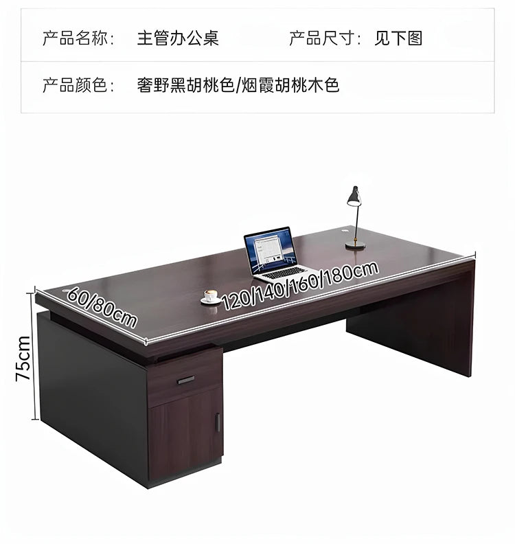 Cabinet Aesthetic Modern Desk Black Unique Gaming Computer Office Desk Design Writing Biurka Komputerowe Home Accessories