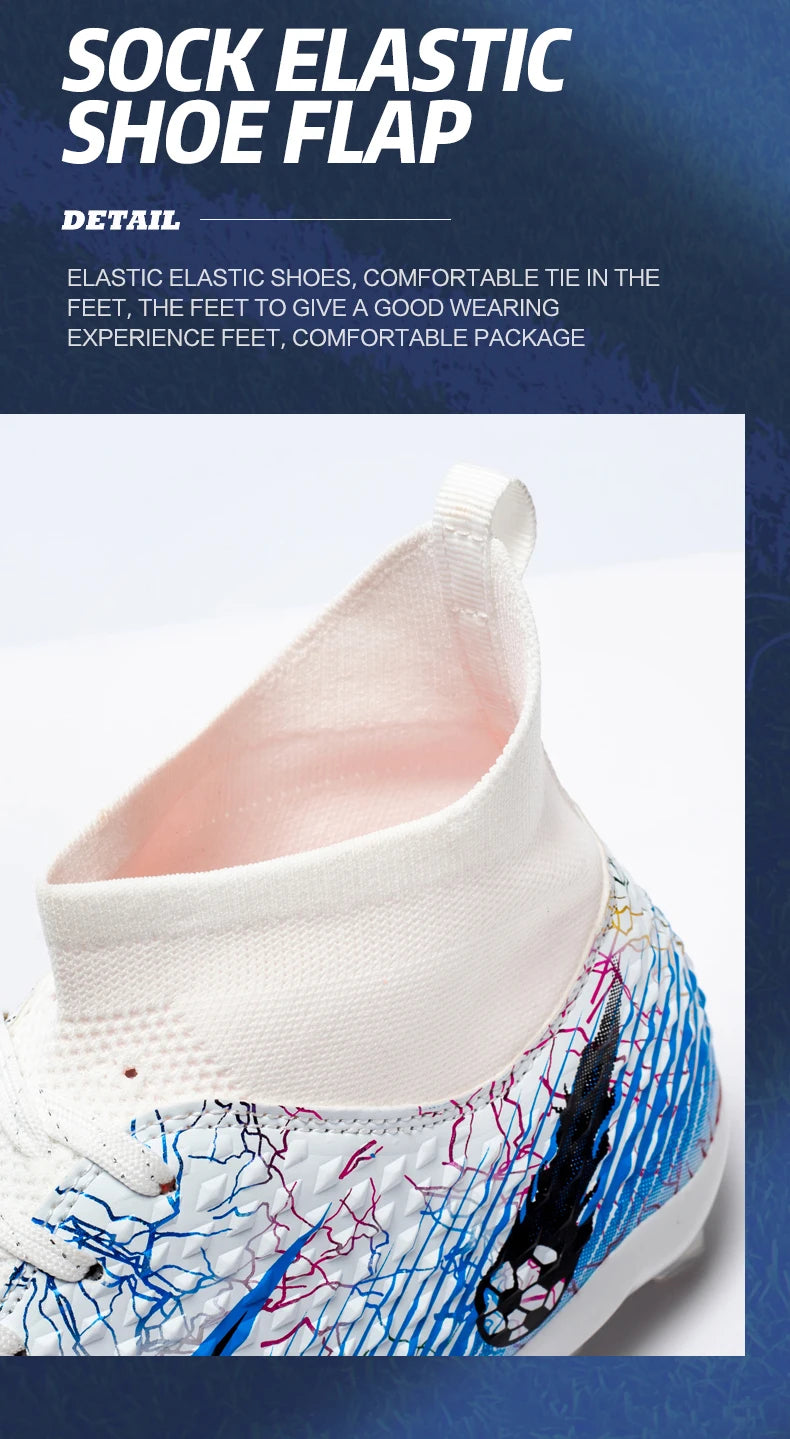 Men Soccer Shoes Kids Football Boots Women Professional Soccer Cleats Antiskid Chaussure TF/FG Outdoor Athletic Football Shoes