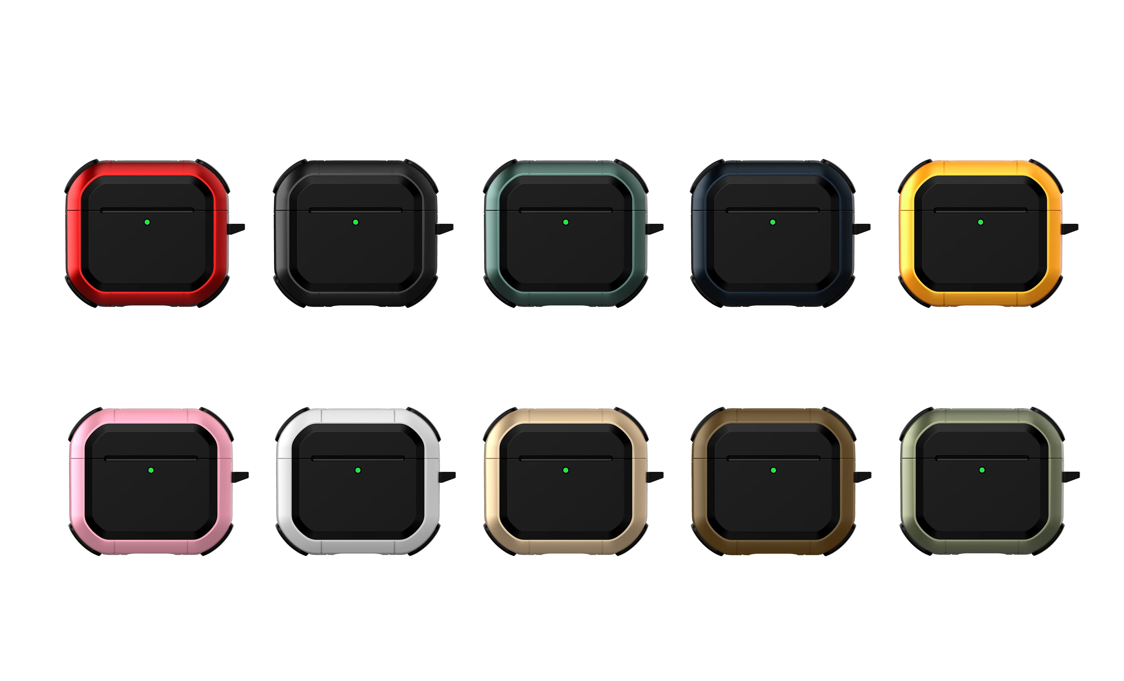 Armor protective case suitable for Airpods 4 3rd 2Pro 3 2/1 shockproof protective cover supporting wireless charging