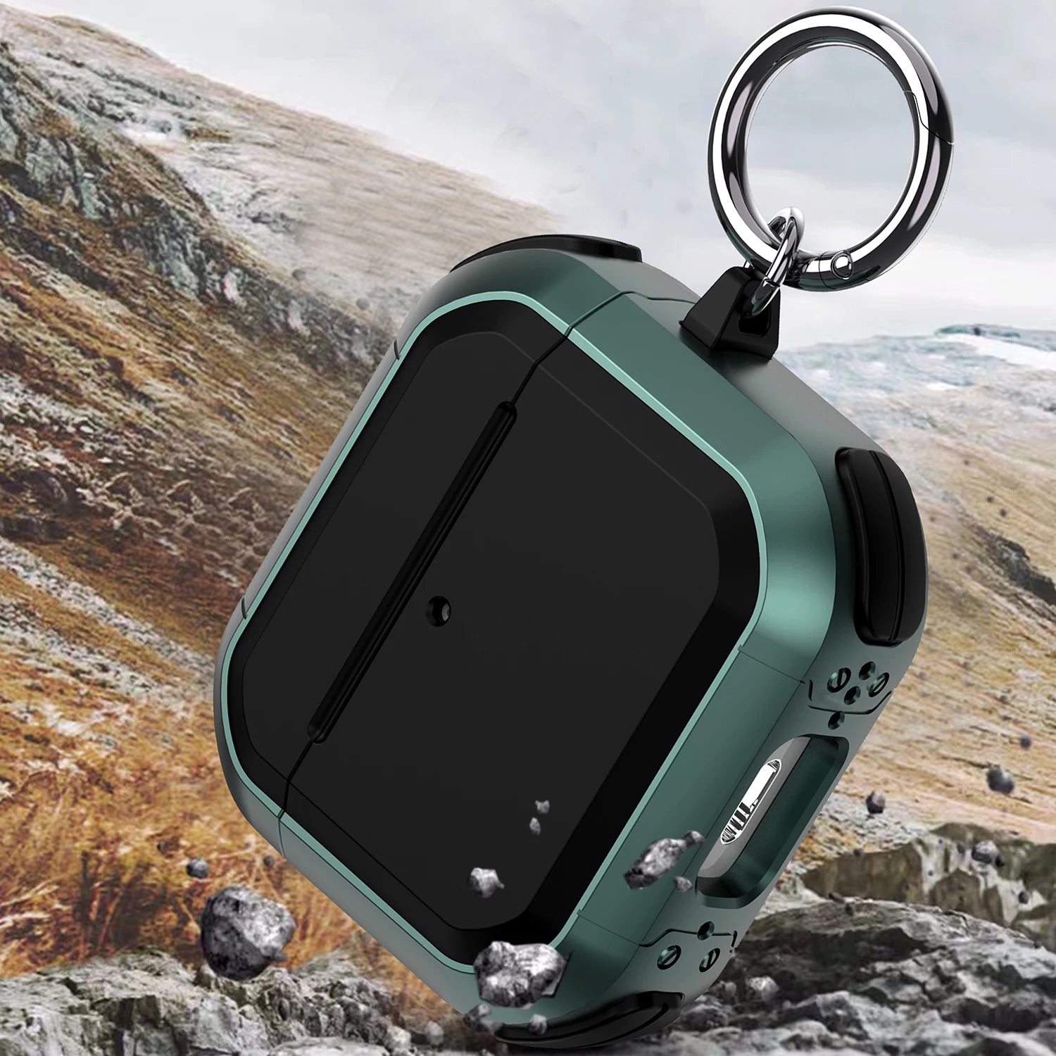 Armor protective case suitable for Airpods 4 3rd 2Pro 3 2/1 shockproof protective cover supporting wireless charging