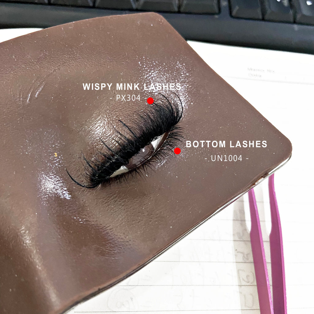5Pairs Bottom Lashes Natural Look Lower Lashes New Cosplay Korean Makeup Clear Band Wispy Manga Under Eyelashes