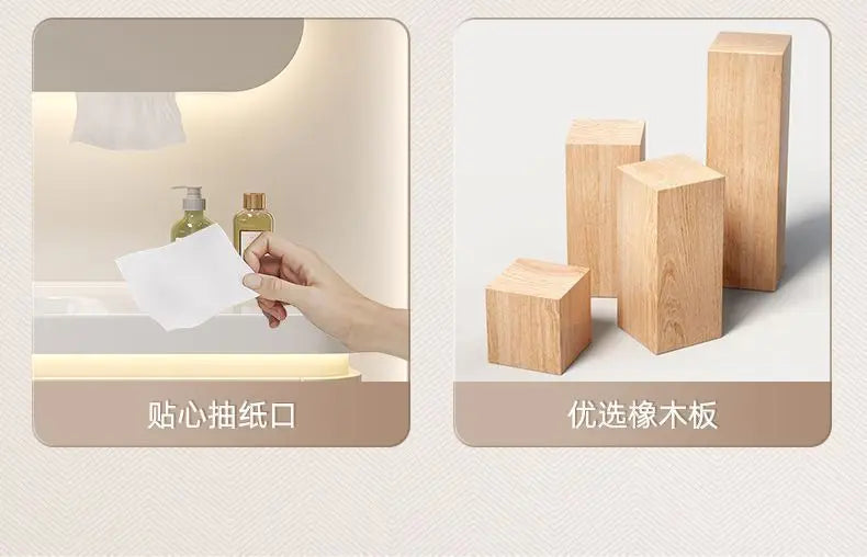 Mirror Floating Bathroom Cabinet Sink Drawer Shelves Vanity Bathroom Cabinet Modern Storage Armoire De Rangement Accessories